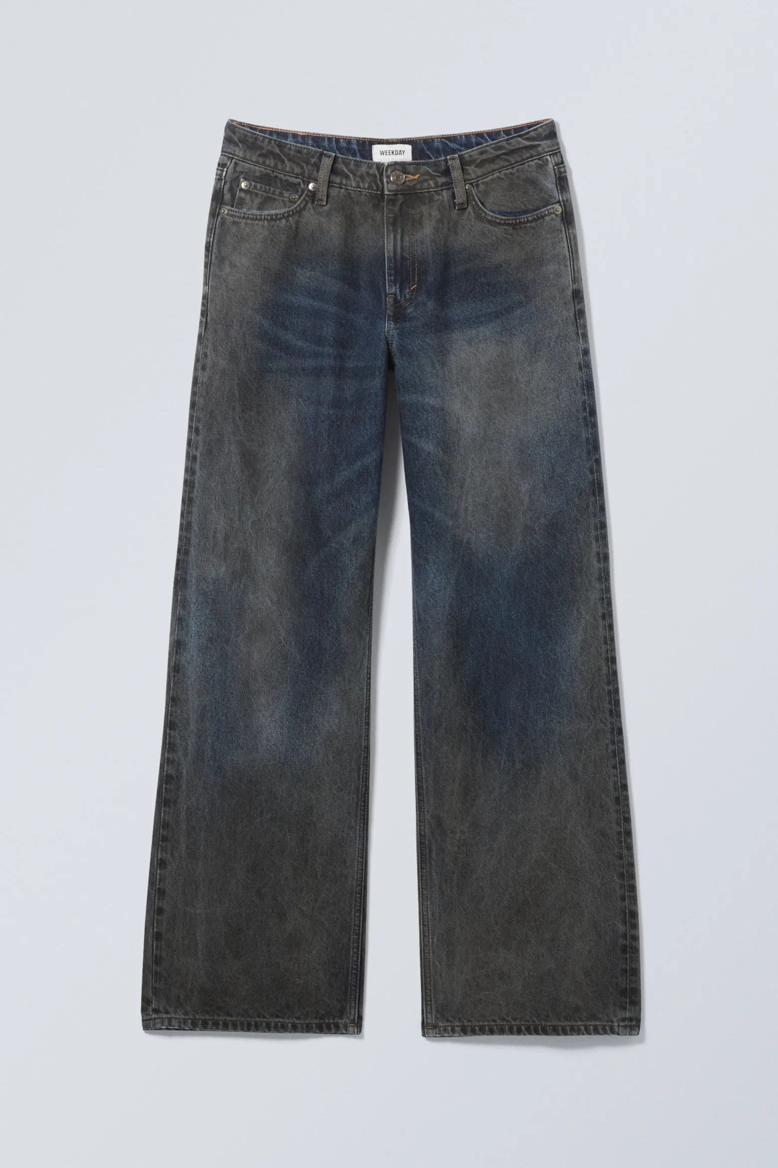 AMPLE – TIEF SITZENDE, LOCKERE JEANS IM USED-LOOK|Weekday Cheap