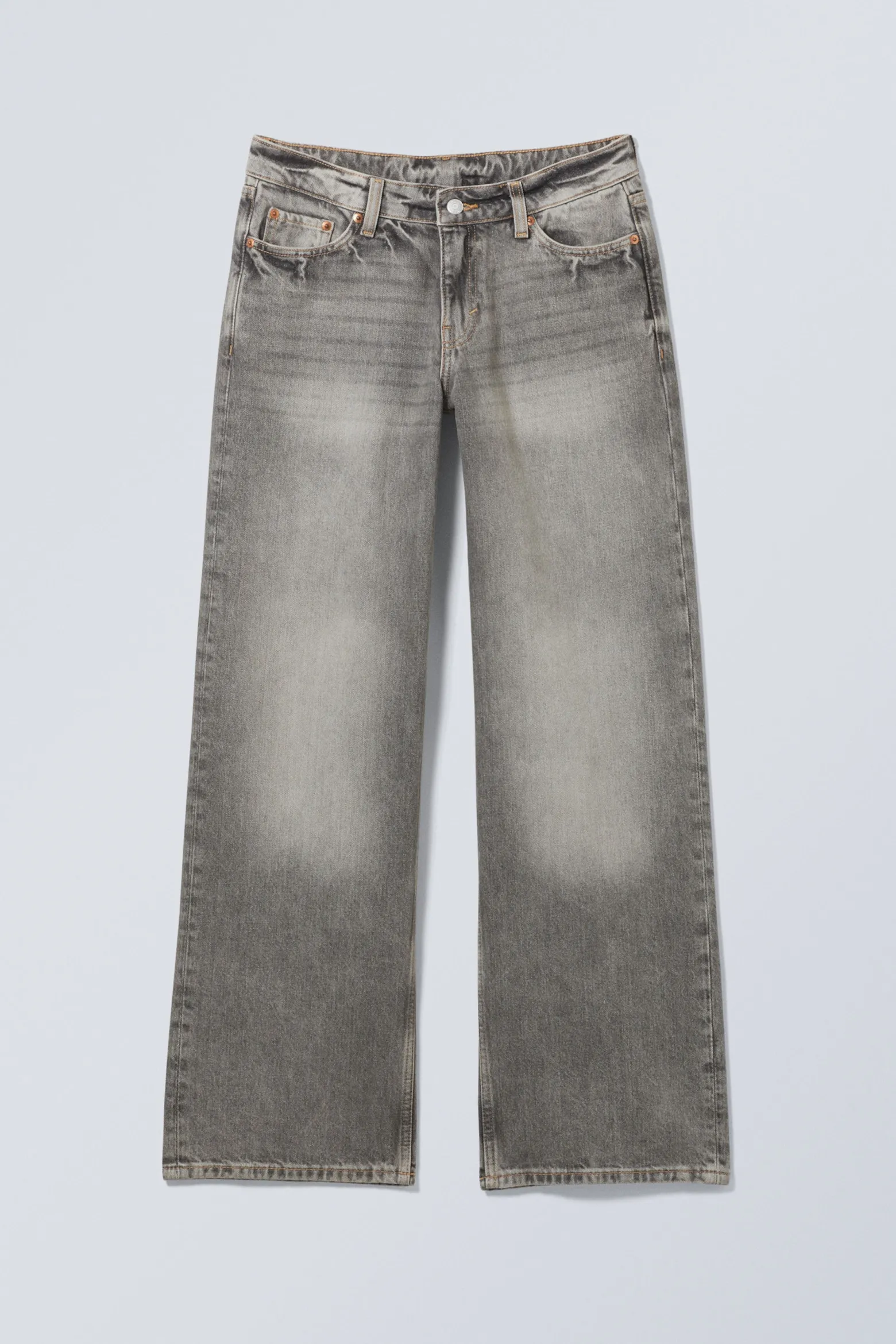 AMPLE LOW WAIST LOOSE WIDE LEG JEANS|Weekday Clearance