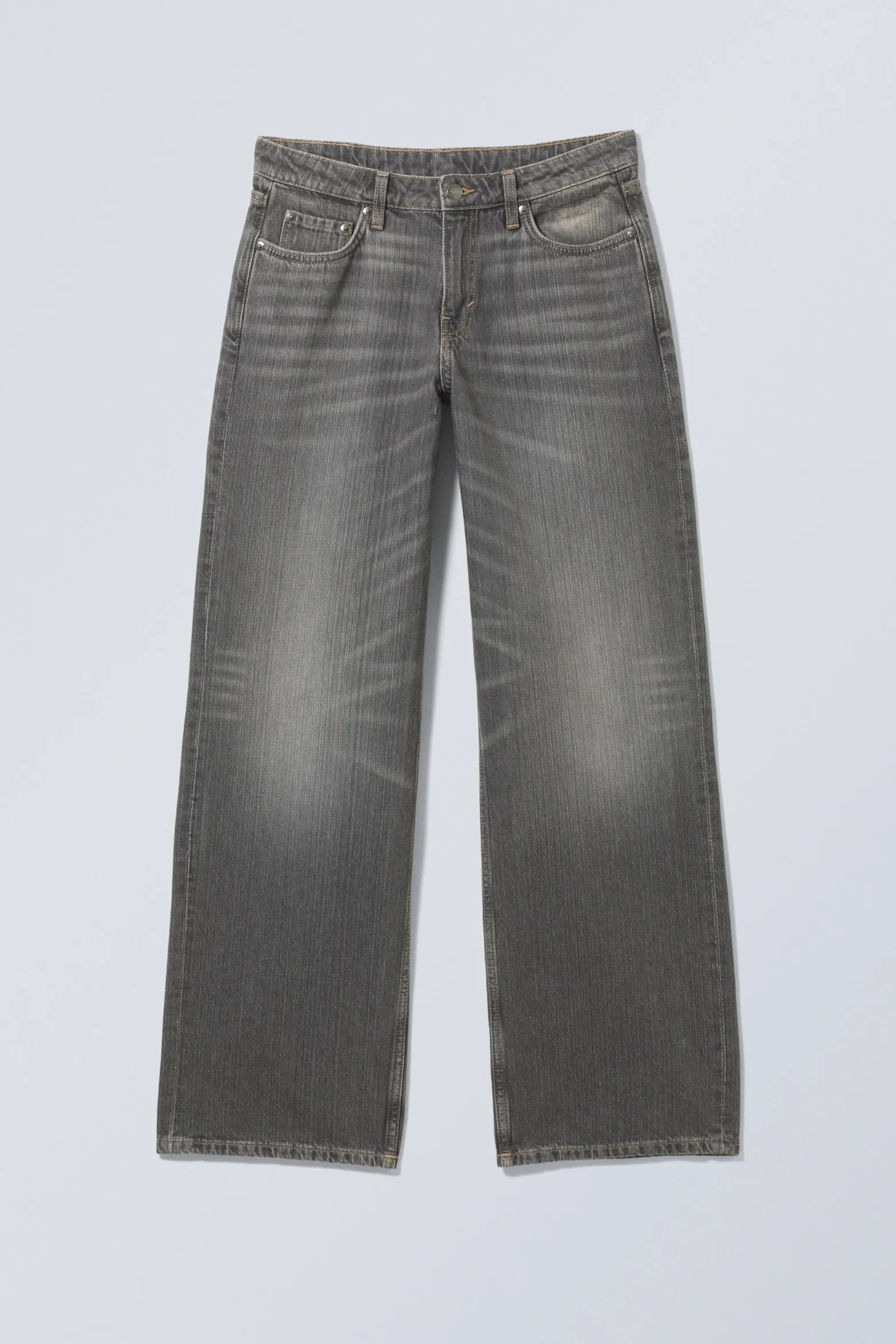 AMPLE LOW WAIST LOOSE WIDE LEG JEANS|Weekday New