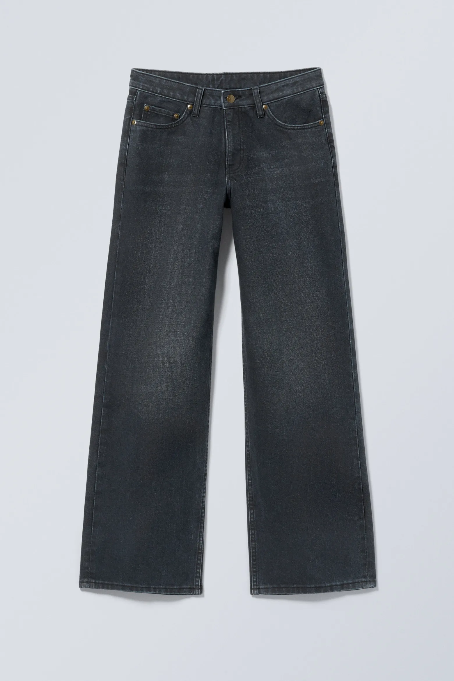 AMPLE LOW WAIST LOOSE WIDE LEG JEANS|Weekday Sale