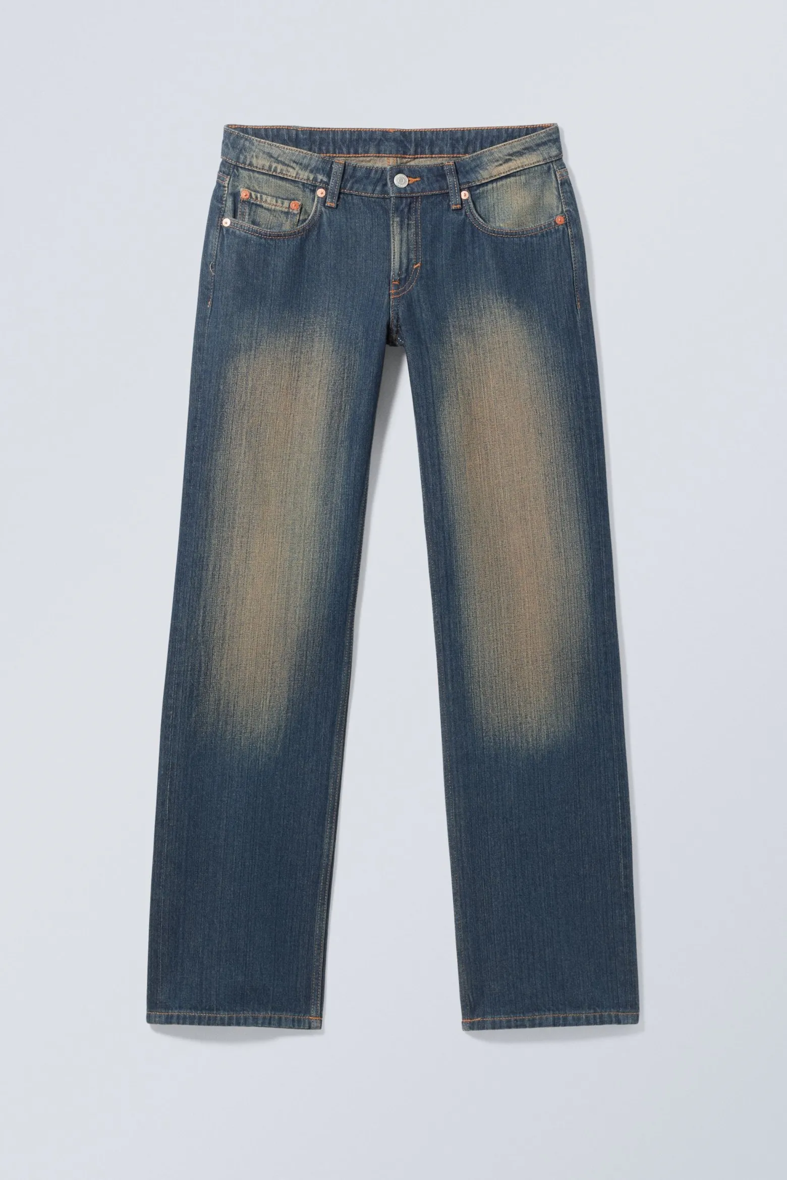 ARROW LOW WAIST REGULAR STRAIGHT LEG JEANS|Weekday Hot