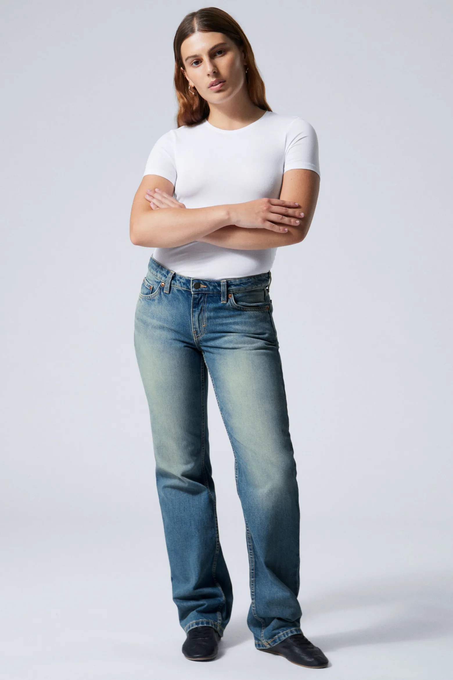ARROW LOW WAIST REGULAR STRAIGHT LEG JEANS|Weekday New