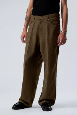 ASTRO – BAGGY-HOSE MIT FISCHGRÄTMUSTER|Weekday Fashion