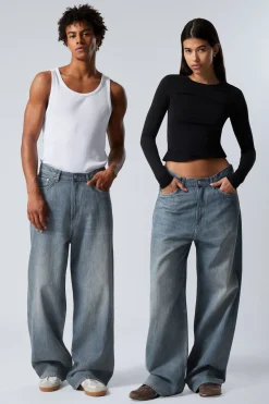 ASTRO LOOSE BAGGY LEG JEANS|Weekday Store