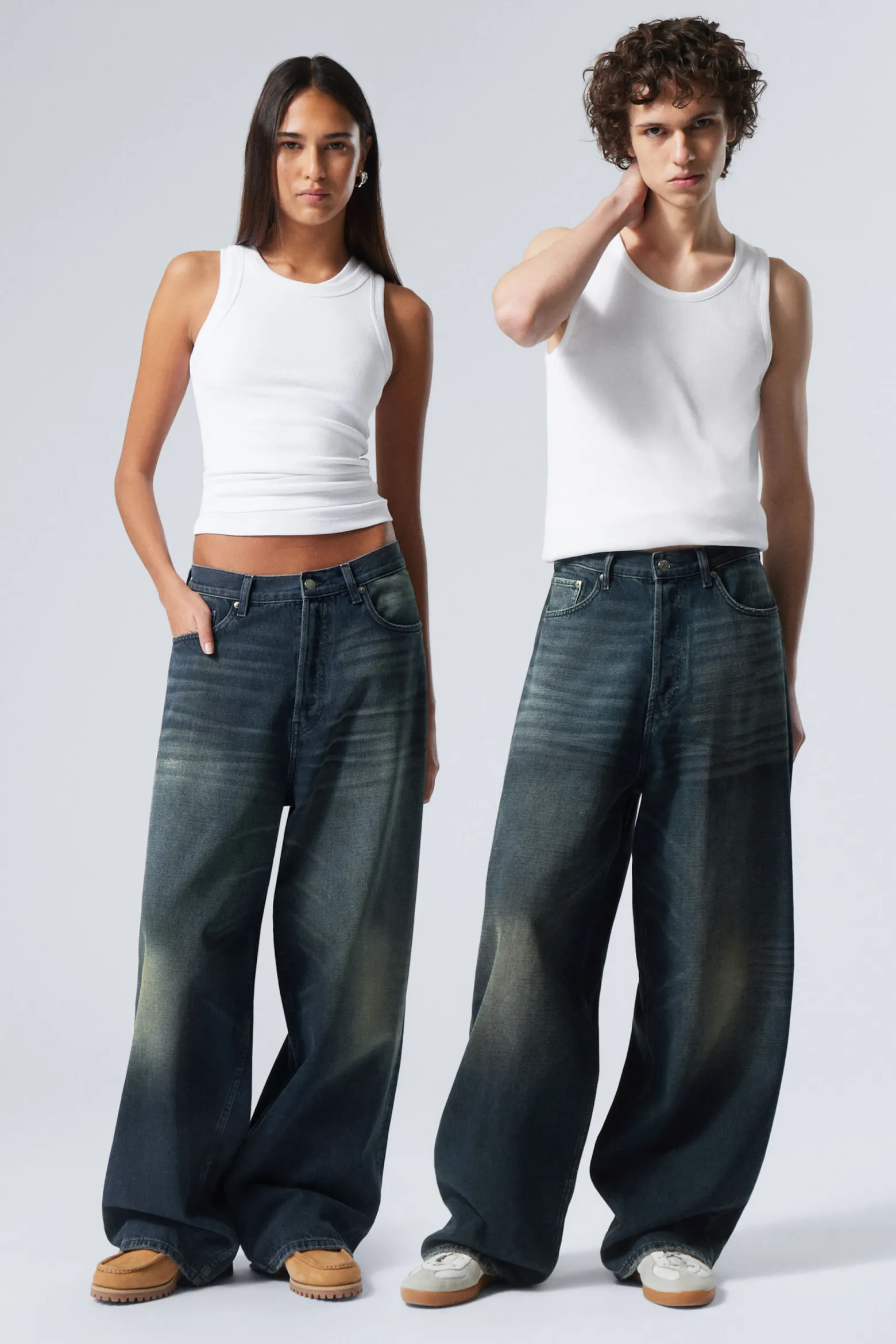 ASTRO LOOSE BAGGY LEG JEANS|Weekday Clearance