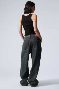 ASTRO LOOSE BAGGY LEG JEANS|Weekday Cheap