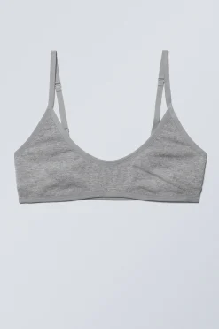 BAUMWOLL-BUSTIER MIT TIEFEM AUSSCHNITT INEZ|Weekday Cheap