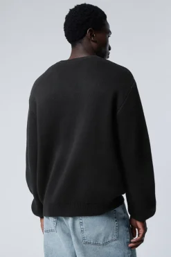 BAUMWOLL-STRICKPULLOVER MIT NORMALER PASSFORM|Weekday Online