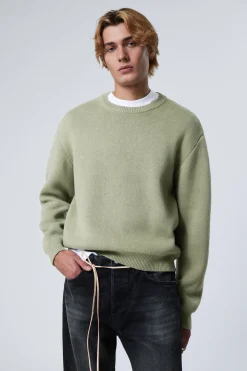 BAUMWOLL-STRICKPULLOVER MIT NORMALER PASSFORM|Weekday Outlet