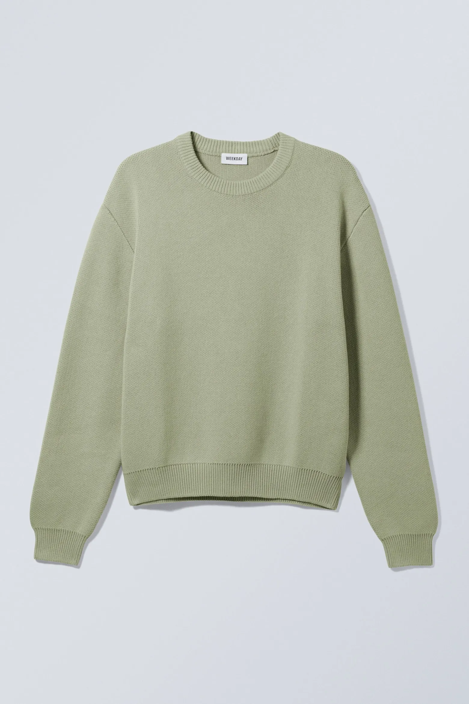 BAUMWOLL-STRICKPULLOVER MIT NORMALER PASSFORM|Weekday Outlet
