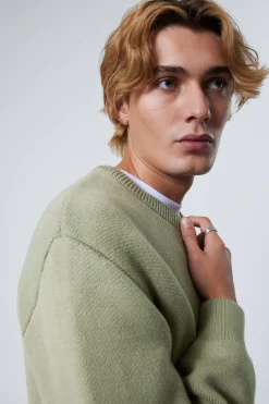 BAUMWOLL-STRICKPULLOVER MIT NORMALER PASSFORM|Weekday Outlet