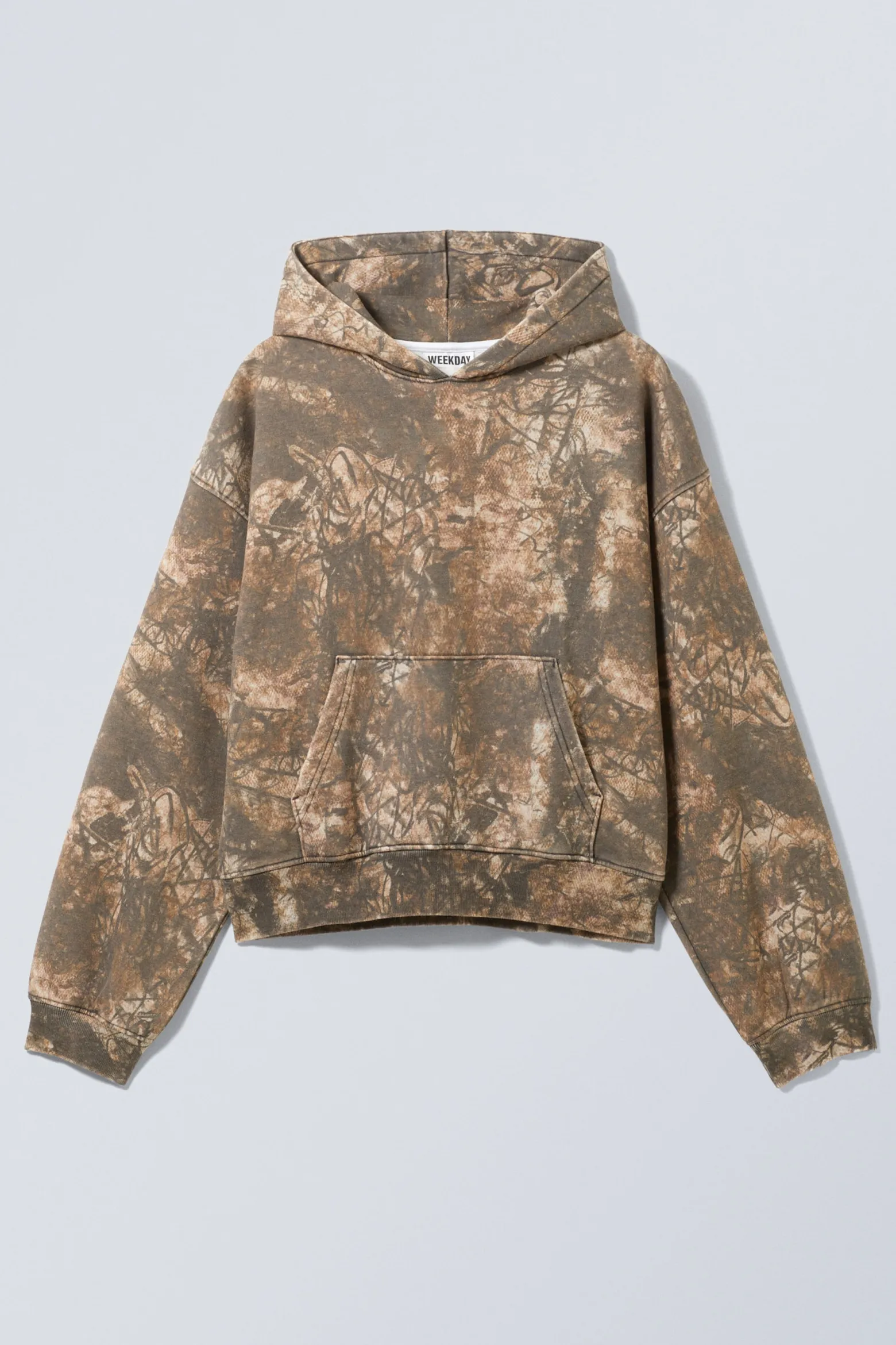 BEDRUCKTER HOODIE IN LOCKERER PASSFORM|Weekday Flash Sale