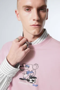 BEDRUCKTES KASTIGES T-SHIRT|Weekday Sale