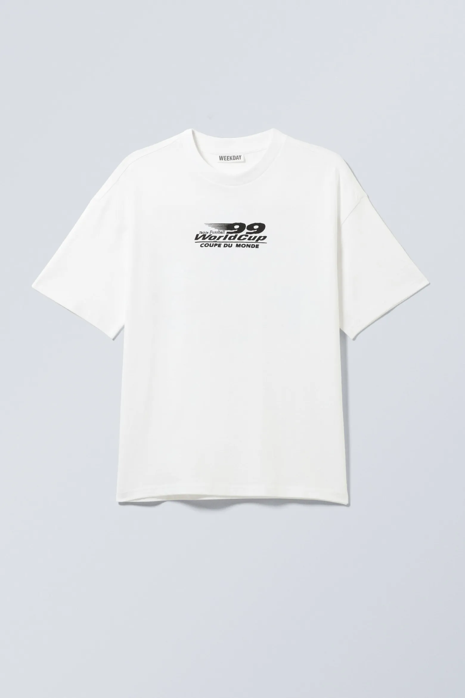 BEDRUCKTES KASTIGES T-SHIRT|Weekday Cheap