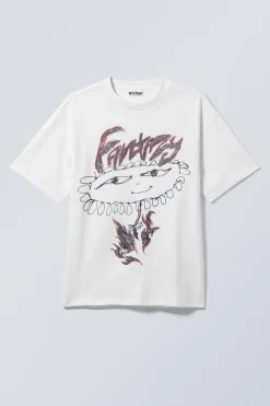BEDRUCKTES KASTIGES T-SHIRT|Weekday Flash Sale