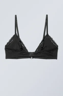 BH MIT BAUMWOLLBESATZ AUS SPITZE|Weekday Clearance