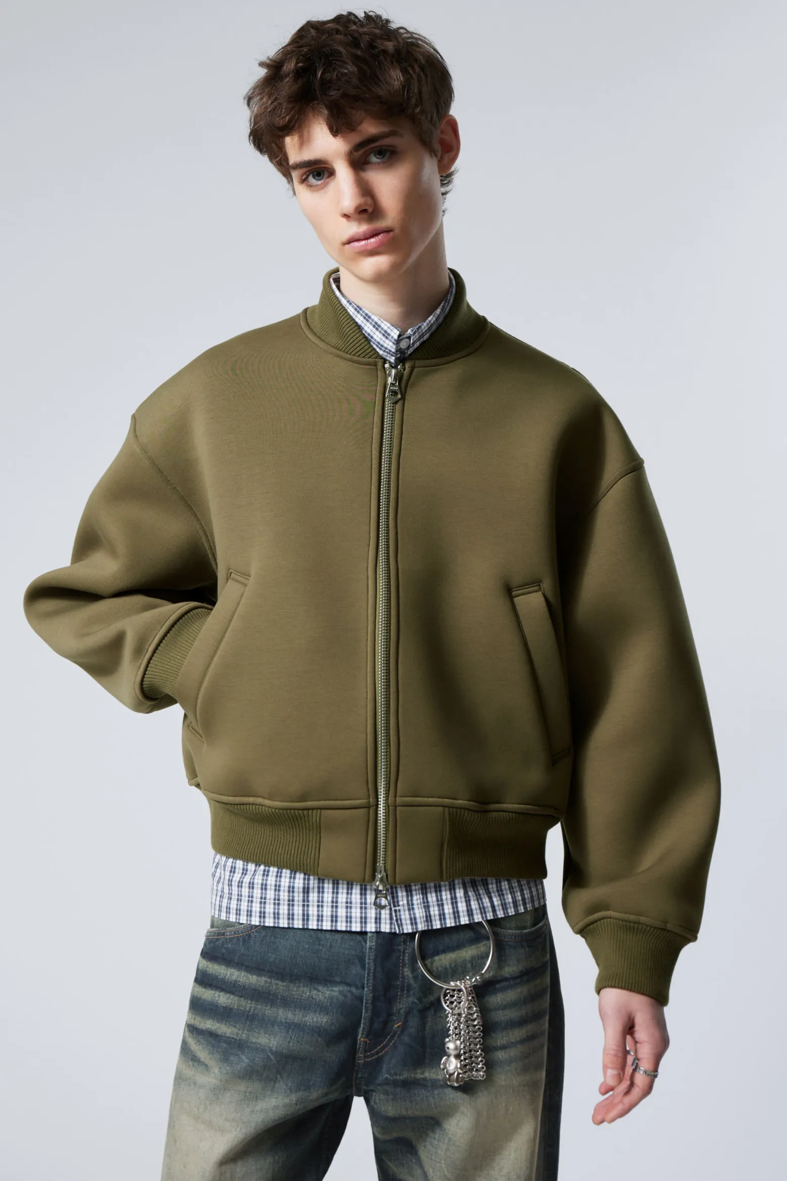 BONDED SCUBA-BOMBERJACKE|Weekday Shop