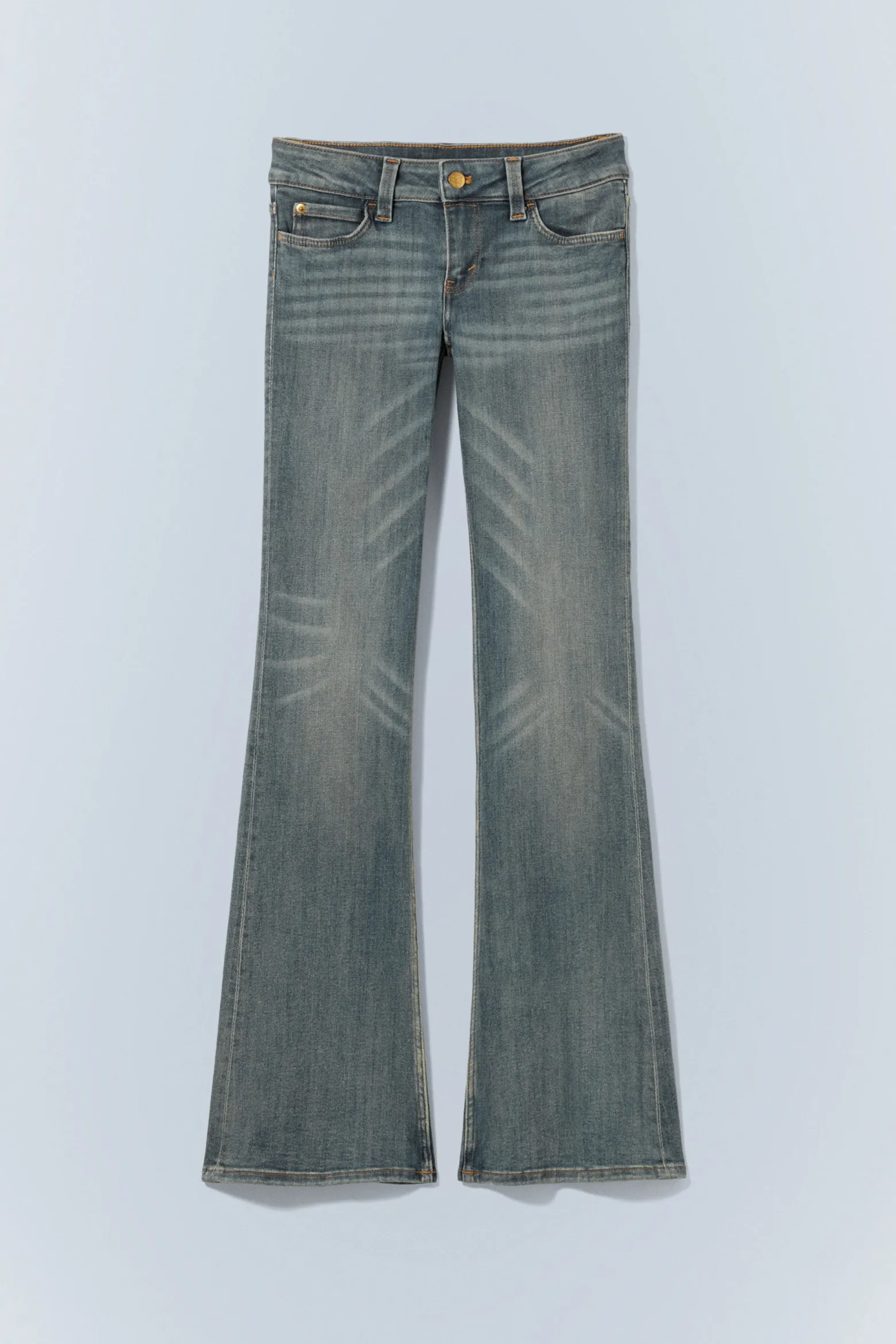 BOOTY BEI – LOW WAIST SKINNY BOOTCUT JEANS|Weekday Cheap