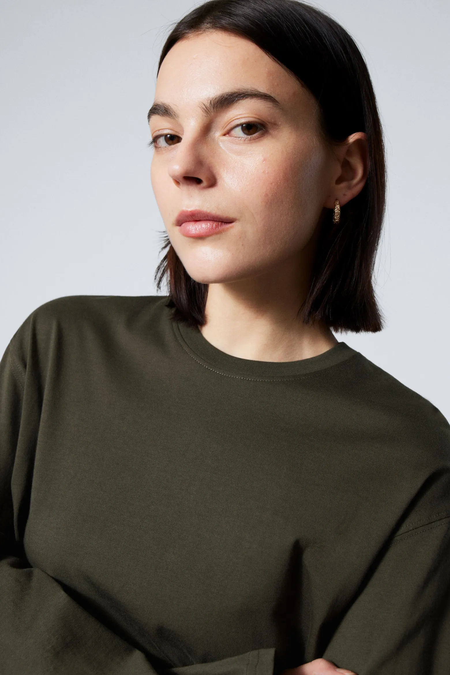 BOXY LONGSLEEVE AUS BAUMWOLLE|Weekday Cheap