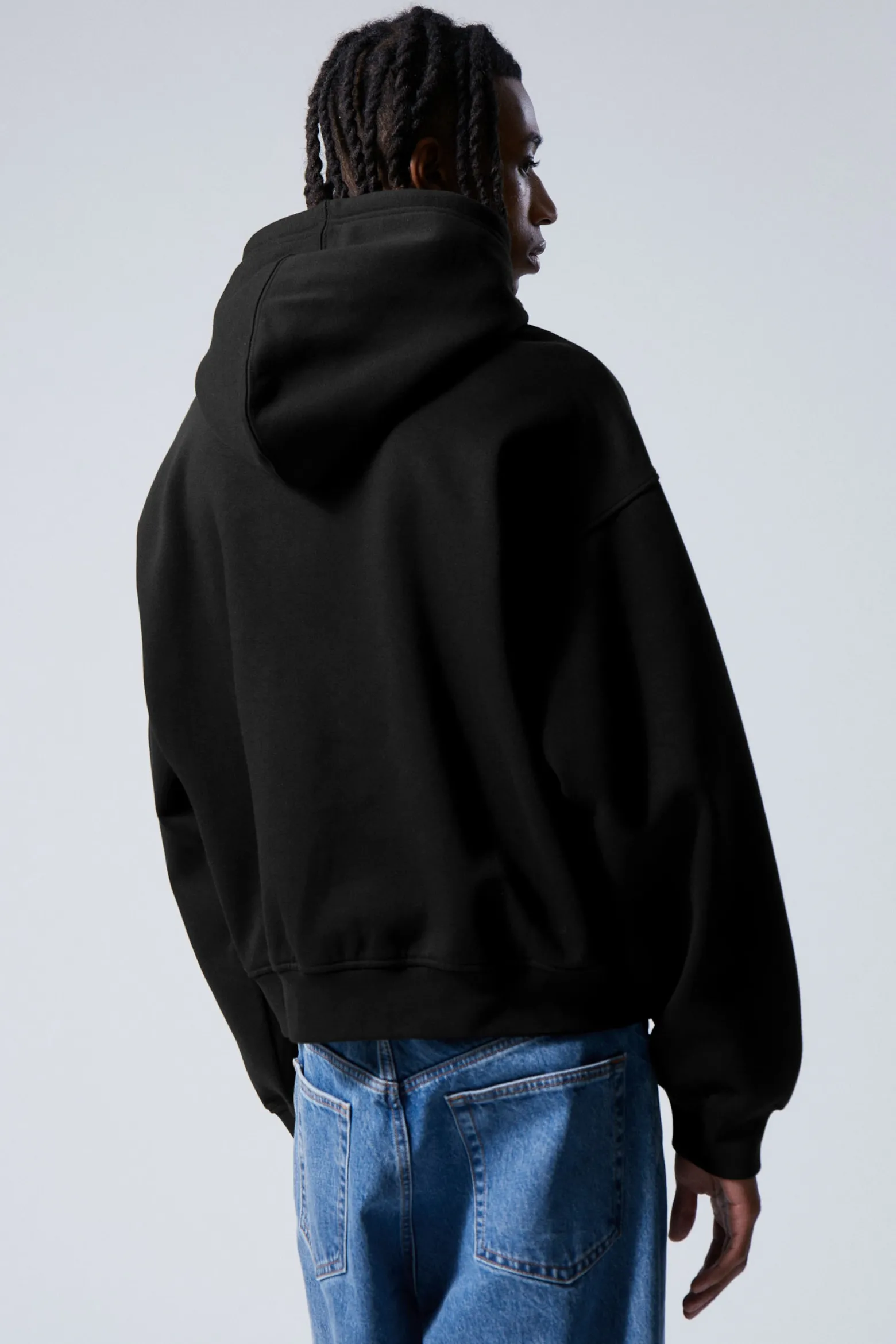 BOXY-HOODIE AUS SCHWEREM FLEECESTOFF|Weekday Fashion