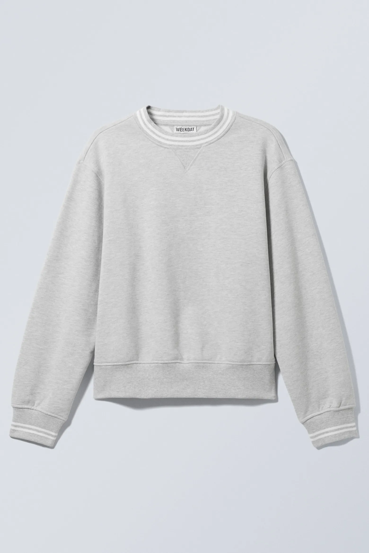 CROPPED COTTON FLEECE SWEATSHIRT|Weekday Discount