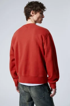 CROPPED COTTON FLEECE SWEATSHIRT|Weekday Flash Sale