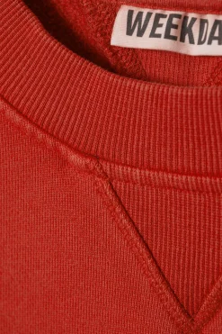 CROPPED COTTON FLEECE SWEATSHIRT|Weekday Flash Sale