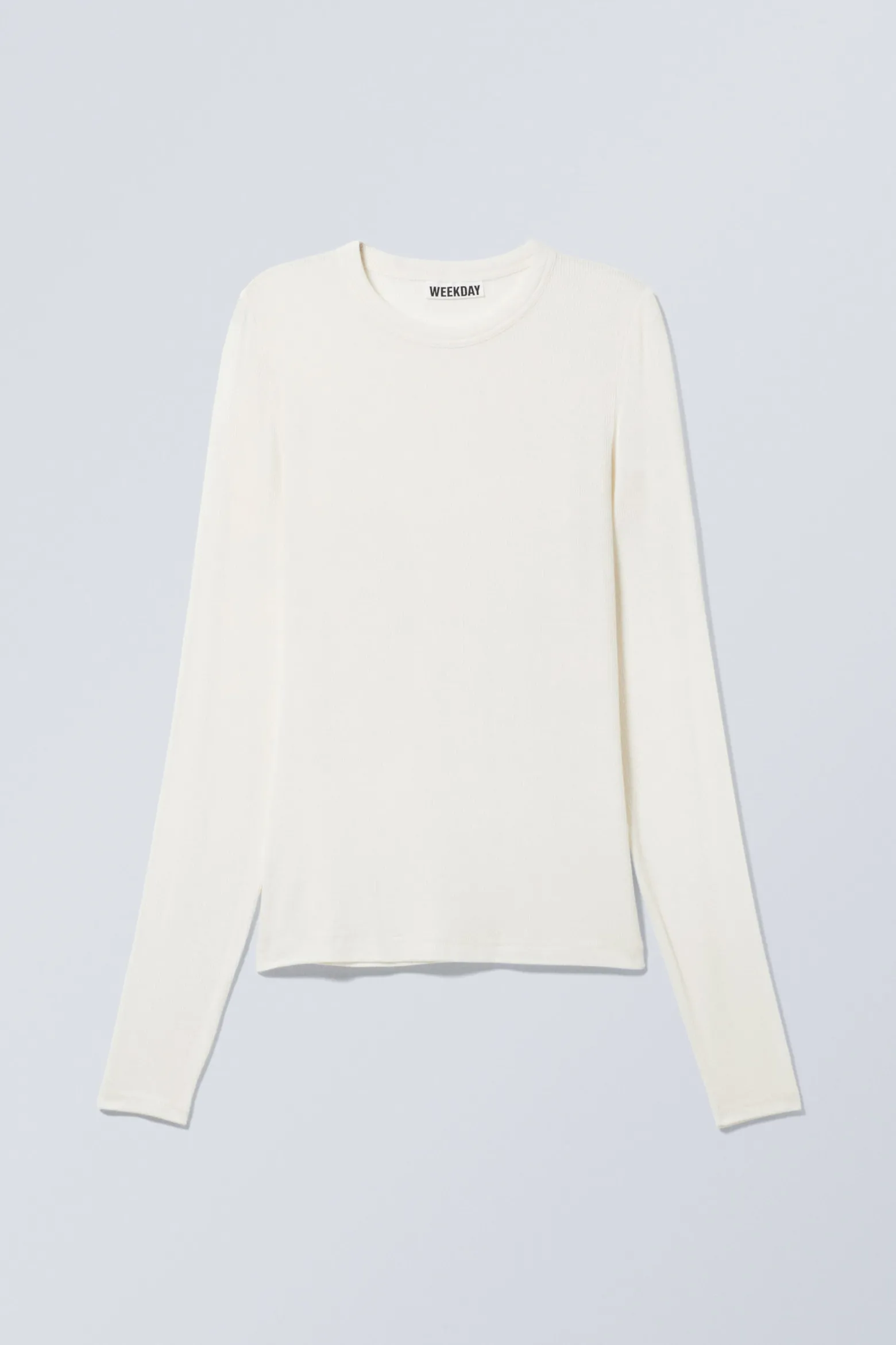 DÜNNES, GERIPPTES LONGSLEEVE|Weekday Shop
