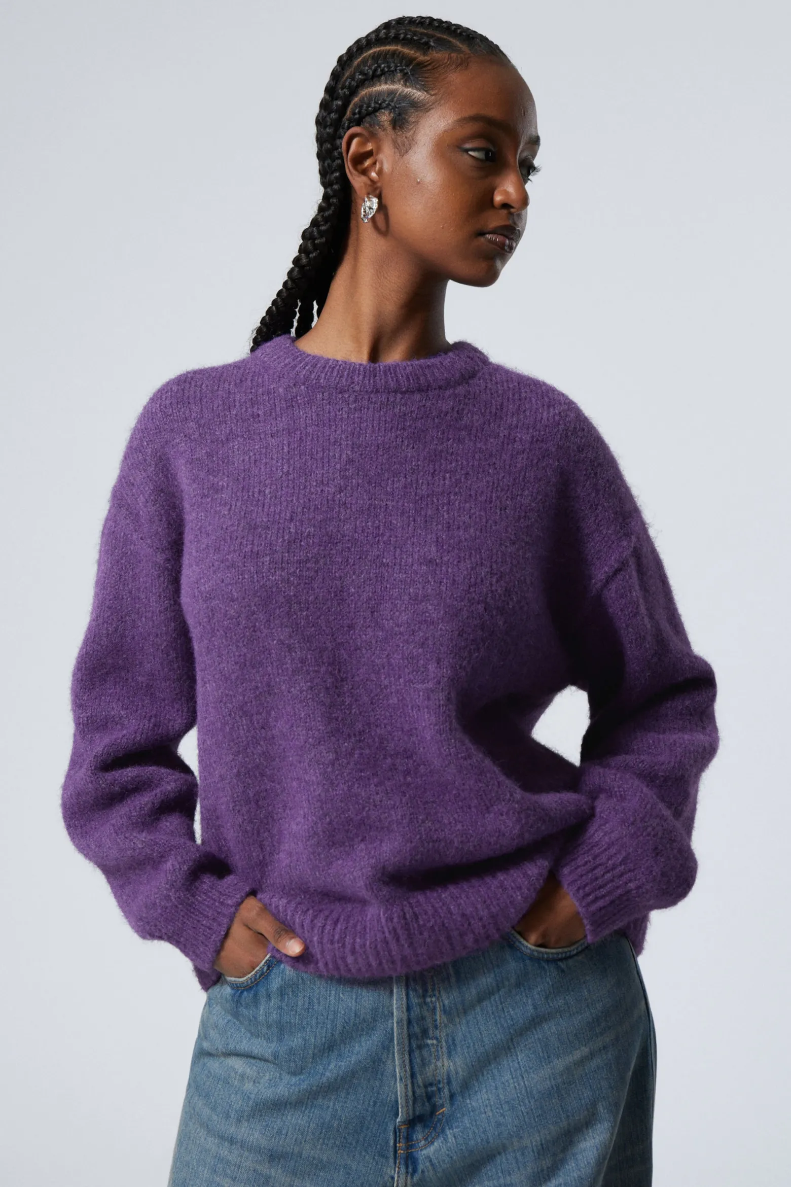 ENTSPANNTER FLAUSCHIGER STRICKPULLOVER|Weekday Best