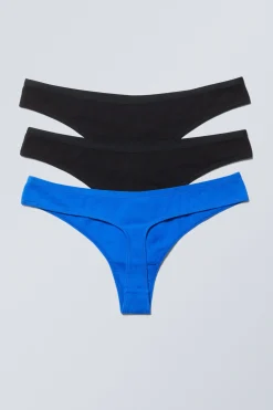 3ER-PACK BAUMWOLL-TANGAS MIT NIEDRIGER TAILLE|Weekday Store