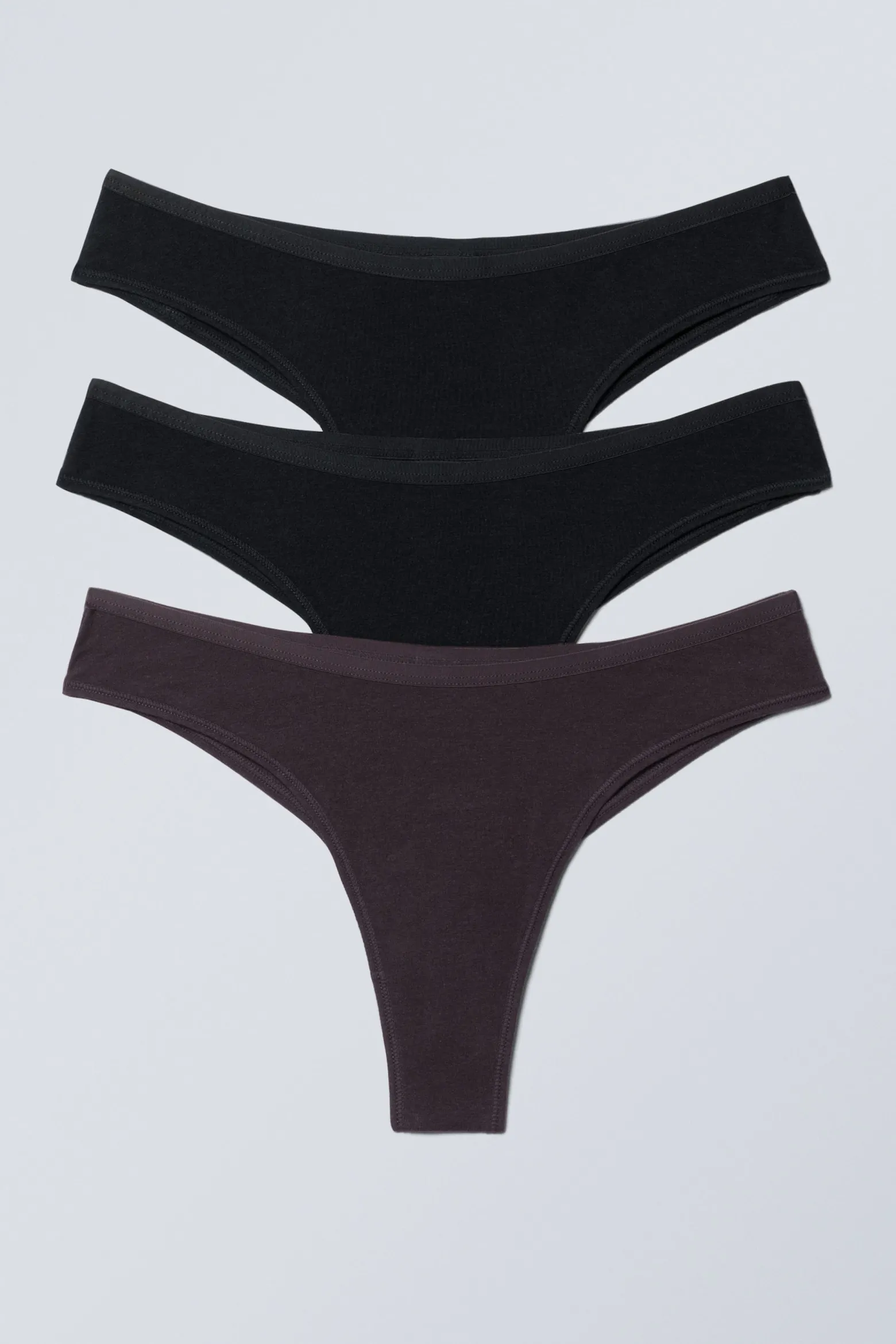 3ER-PACK BRAZILIAN-SLIPS INEZ AUS BAUMWOLLE|Weekday Discount