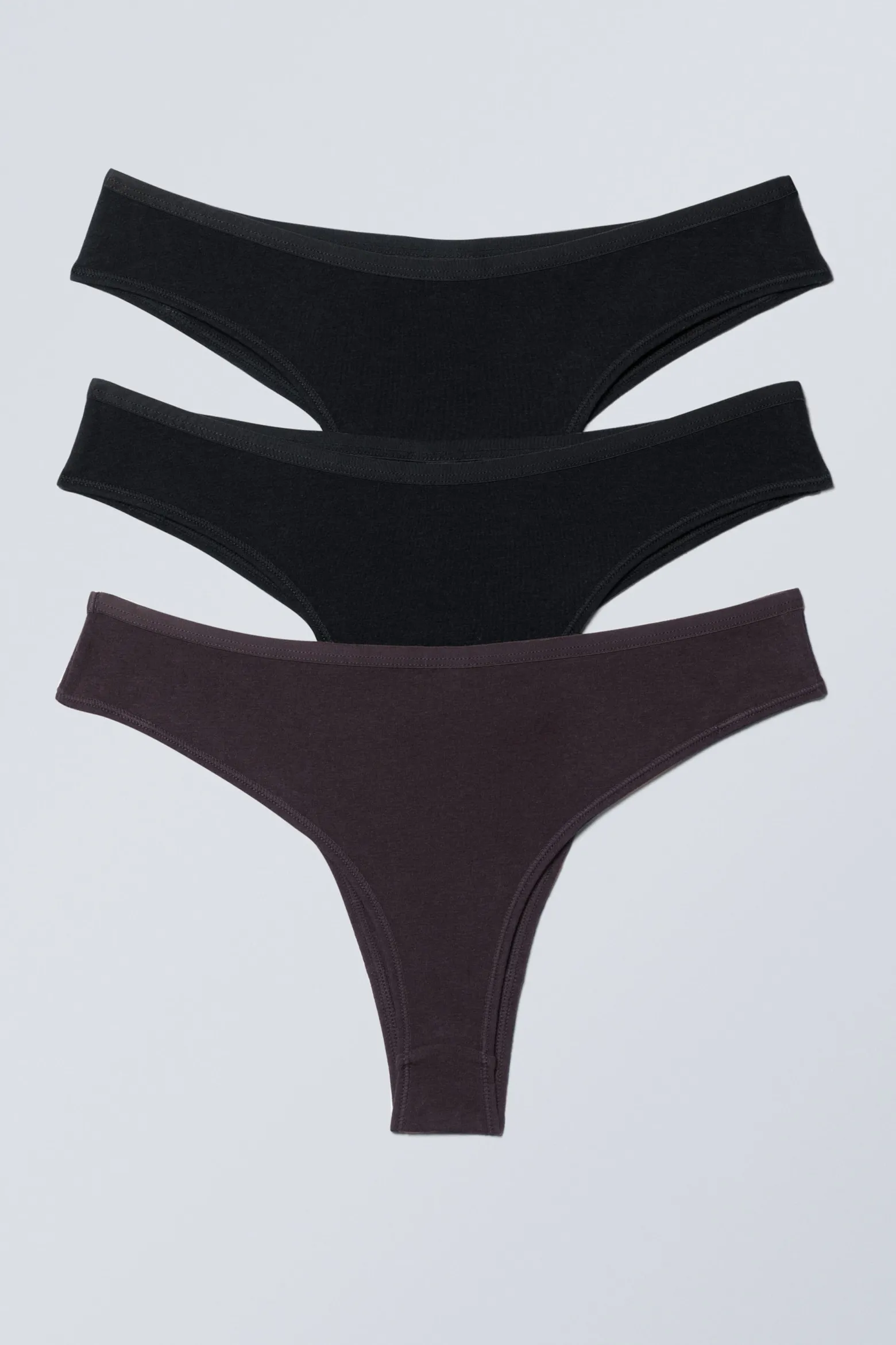 3ER-PACK BRAZILIAN-SLIPS INEZ AUS BAUMWOLLE|Weekday Discount