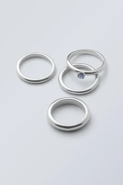 4ER-PACK CRUSH-RINGE|Weekday Flash Sale