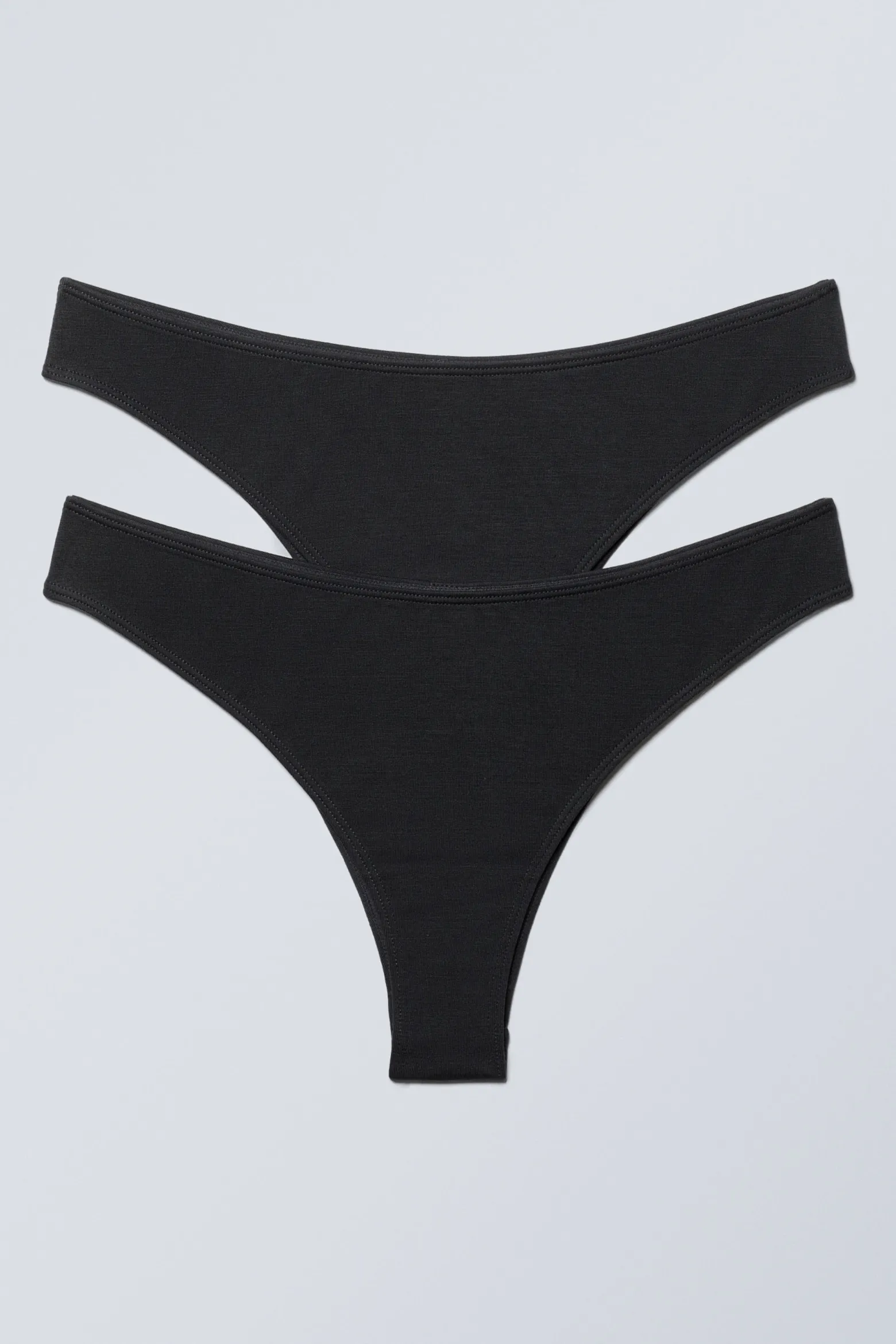 2ER-PACK GEWAGTE BRAZILIAN-SLIPS AUS MODAL|Weekday Best Sale