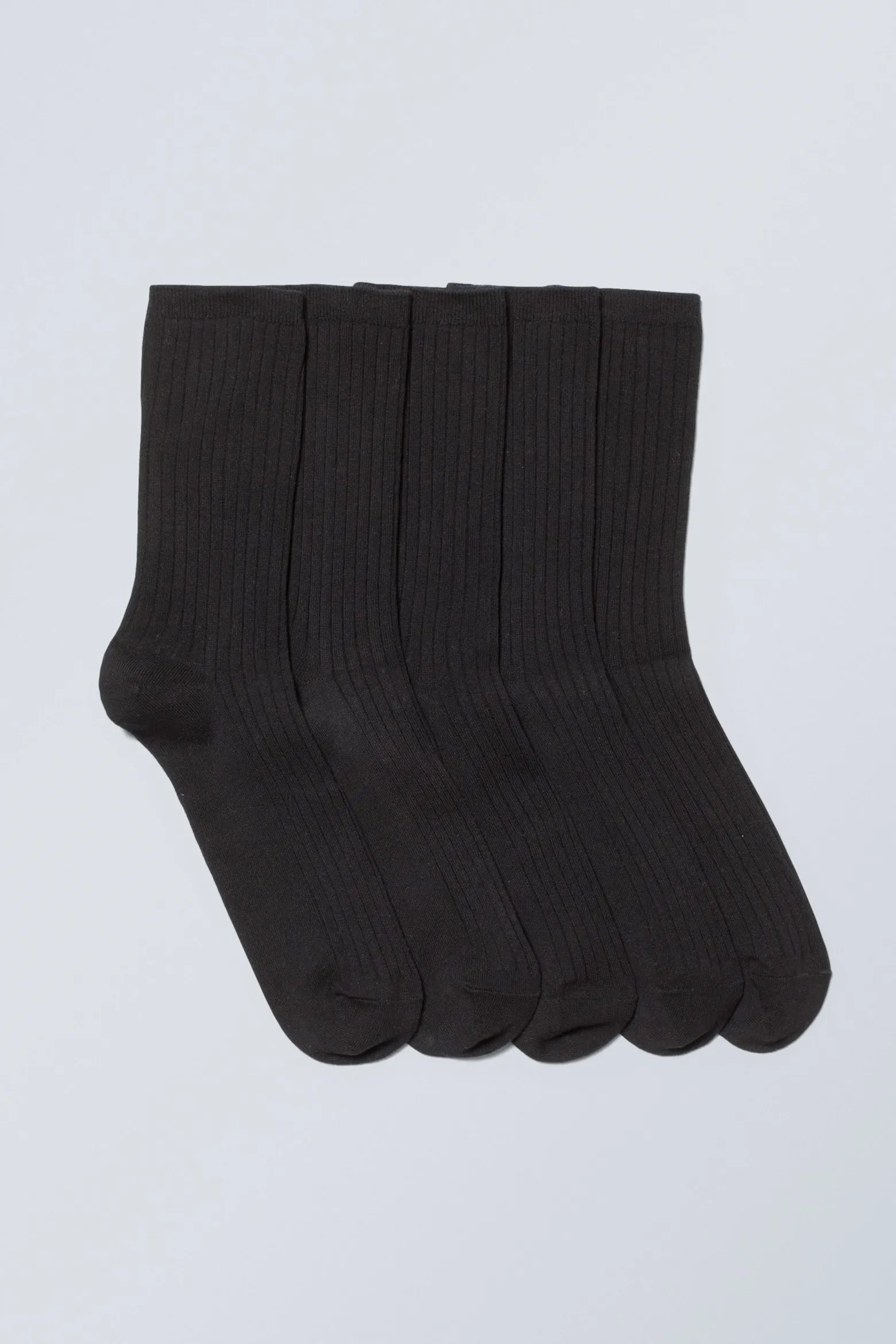 5ER-PACK RIPPENSOCKEN|Weekday Hot