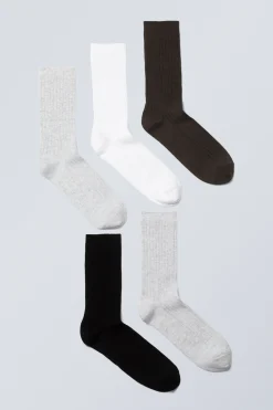 5ER-PACK RIPPENSOCKEN|Weekday Flash Sale