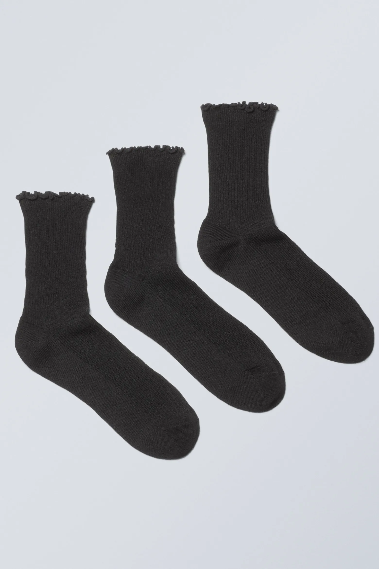 3ER-PACK RÜSCHENSOCKEN|Weekday Hot