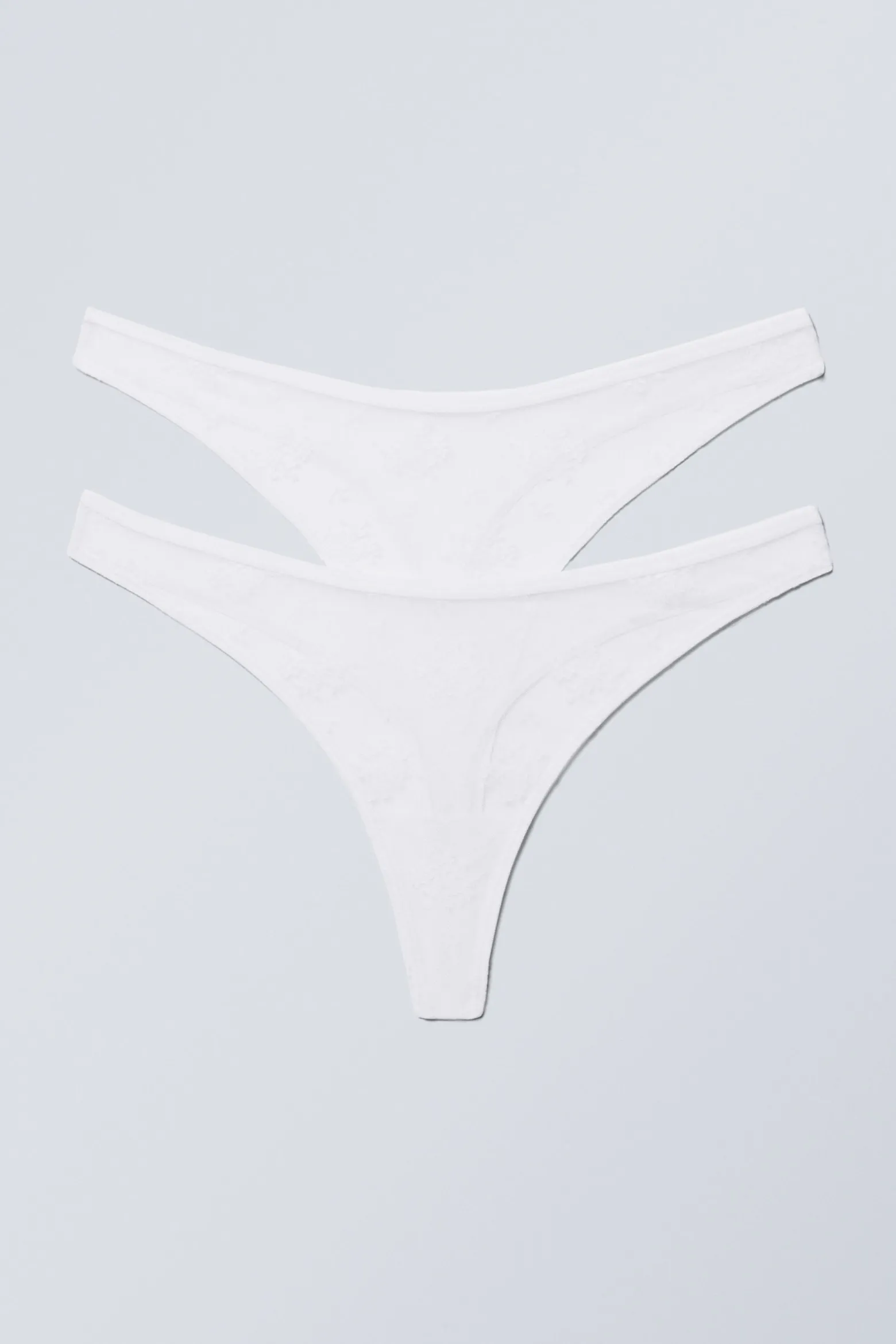 2ER-PACK SPITZENTANGA ASH|Weekday Best Sale