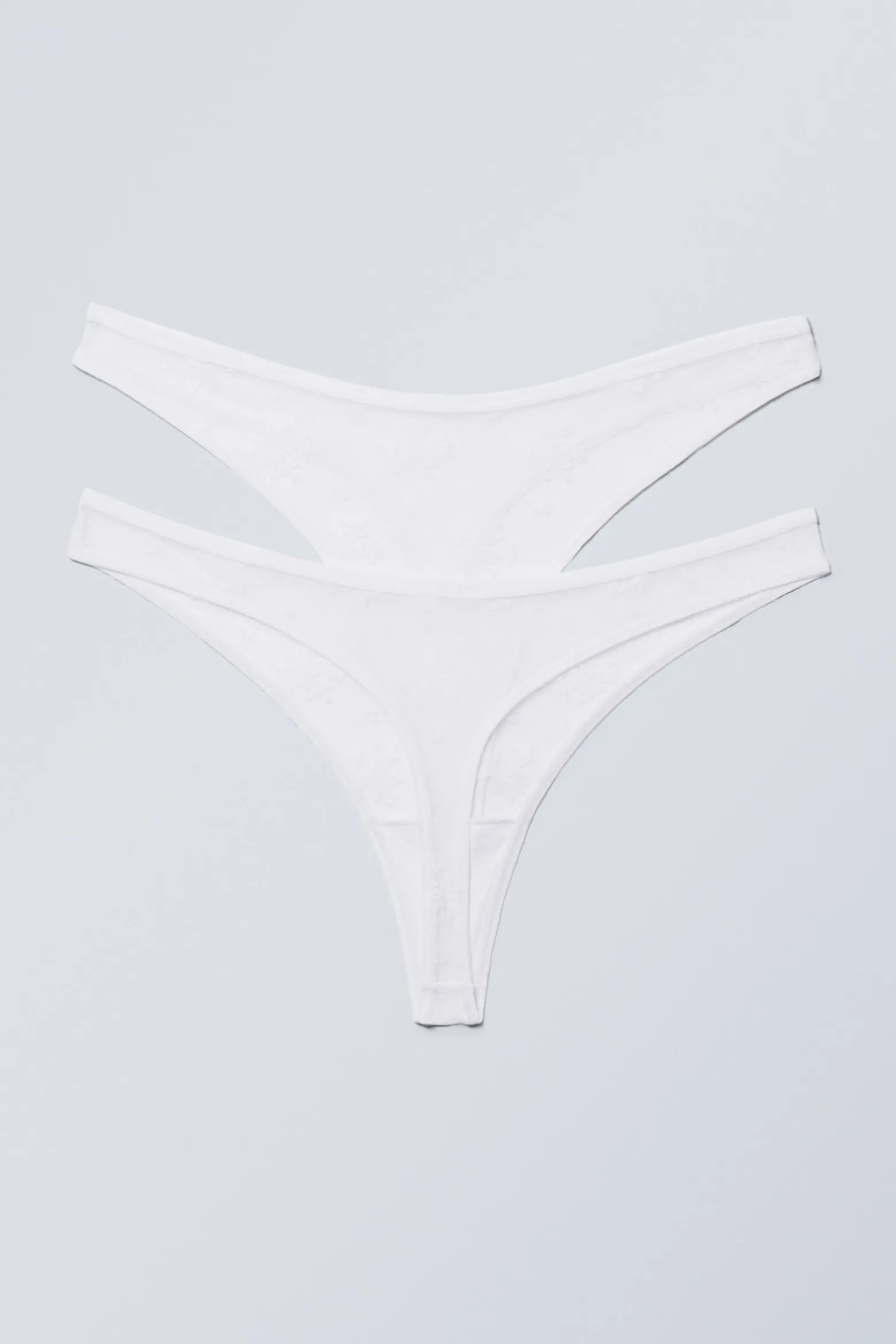 2ER-PACK SPITZENTANGA ASH|Weekday Best Sale
