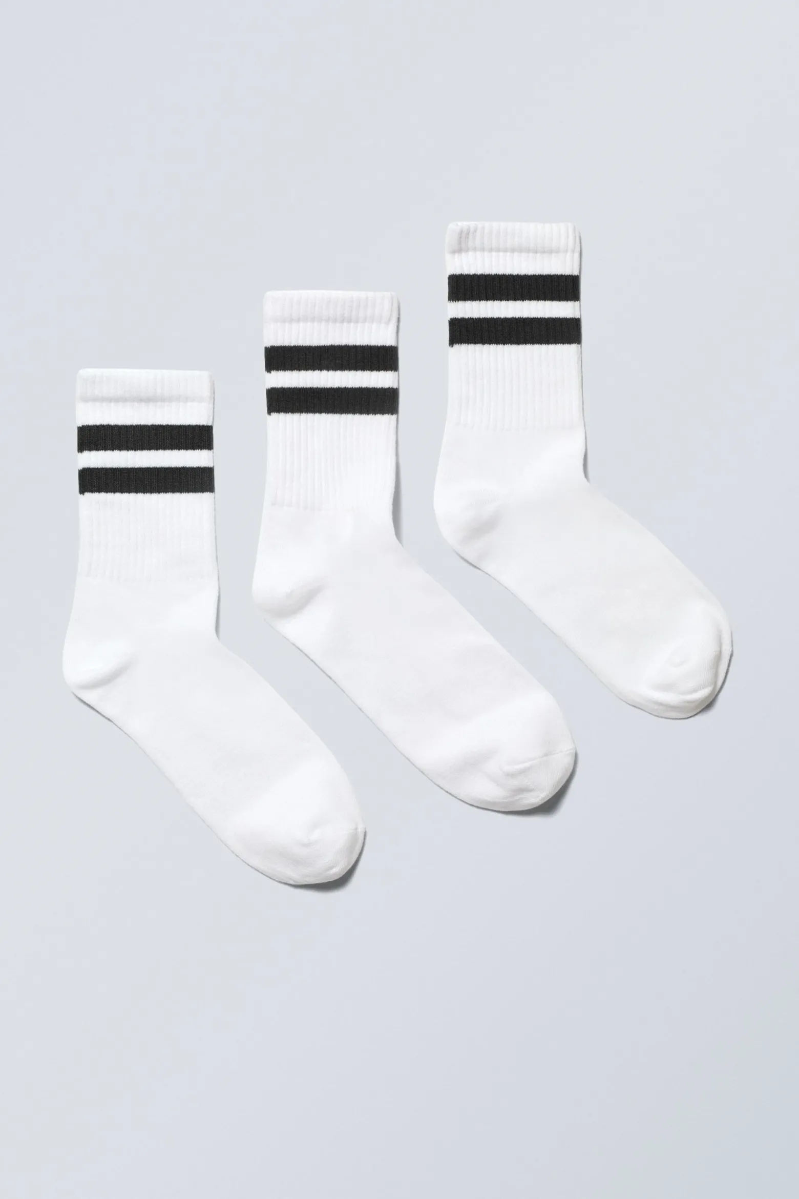 3ER-PACK SPORTSOCKEN MIT STREIFEN|Weekday Best