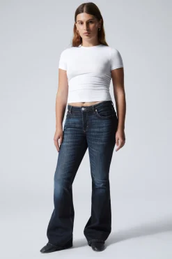 FLAME LOW WAIST SLIM FLARED LEG JEANS|Weekday Clearance