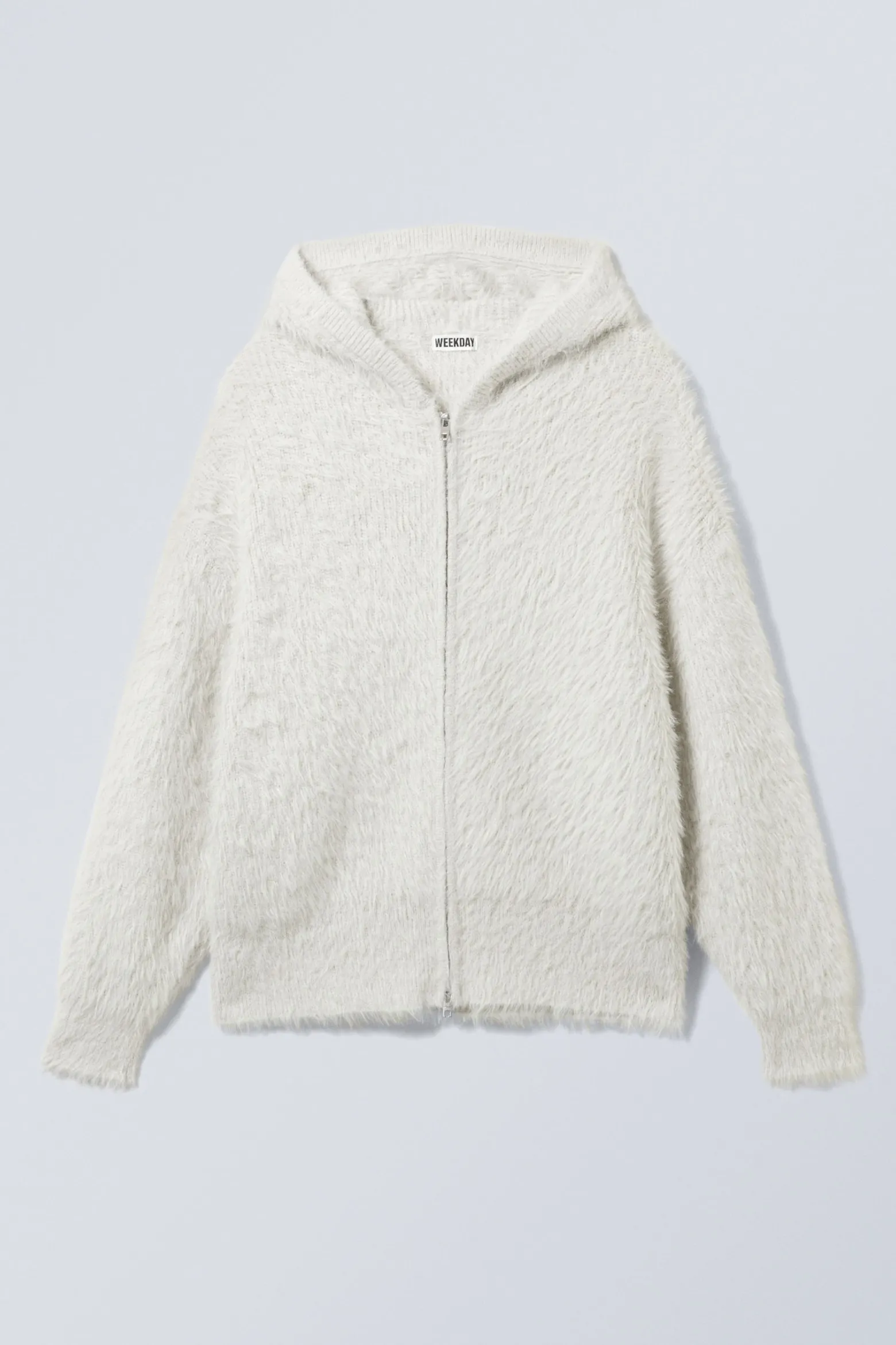 FLAUSCHIGER ZIP-HOODIE AUS STRICK IM BOXY-FIT|Weekday Store