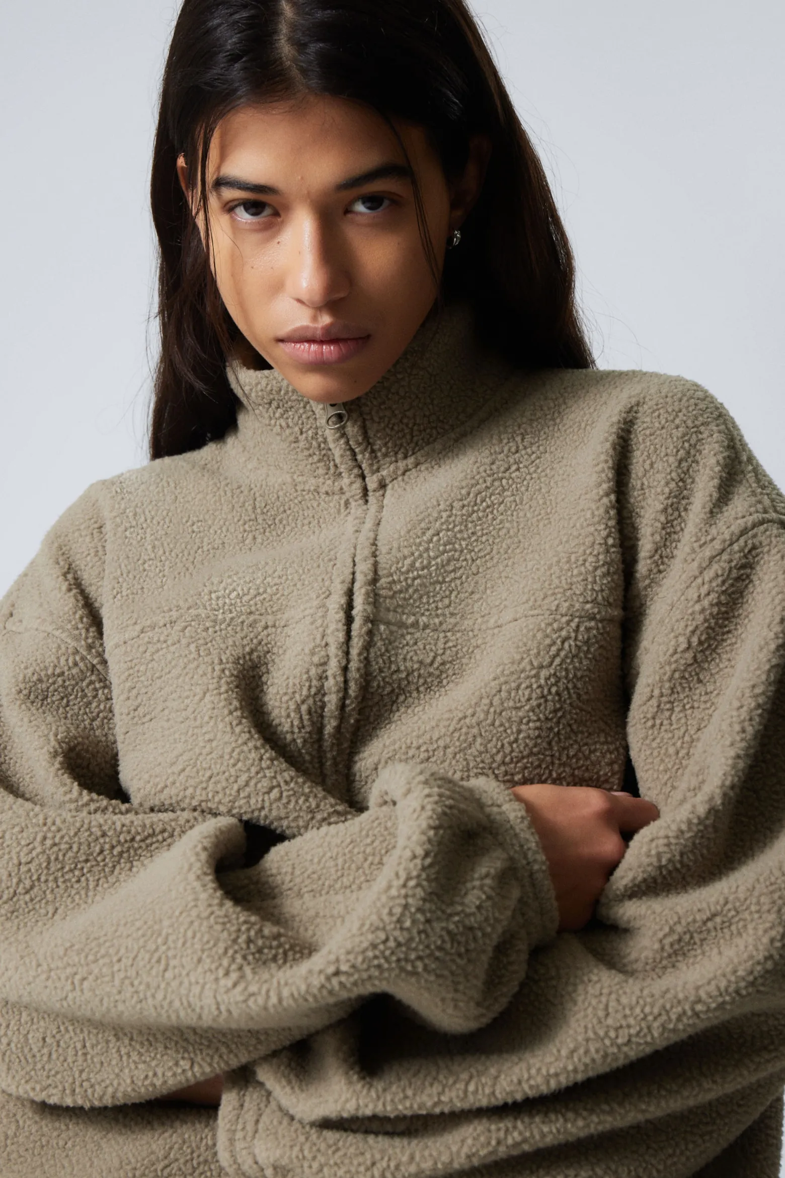 FLEECEJACKE MIT REISSVERSCHLUSS|Weekday Discount