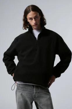 FLEECE-PULLOVER MIT HALF-ZIP|Weekday Sale