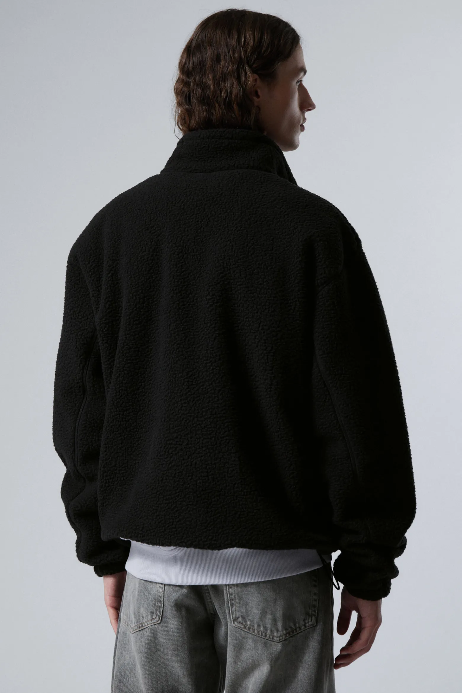 FLEECE-PULLOVER MIT HALF-ZIP|Weekday Sale