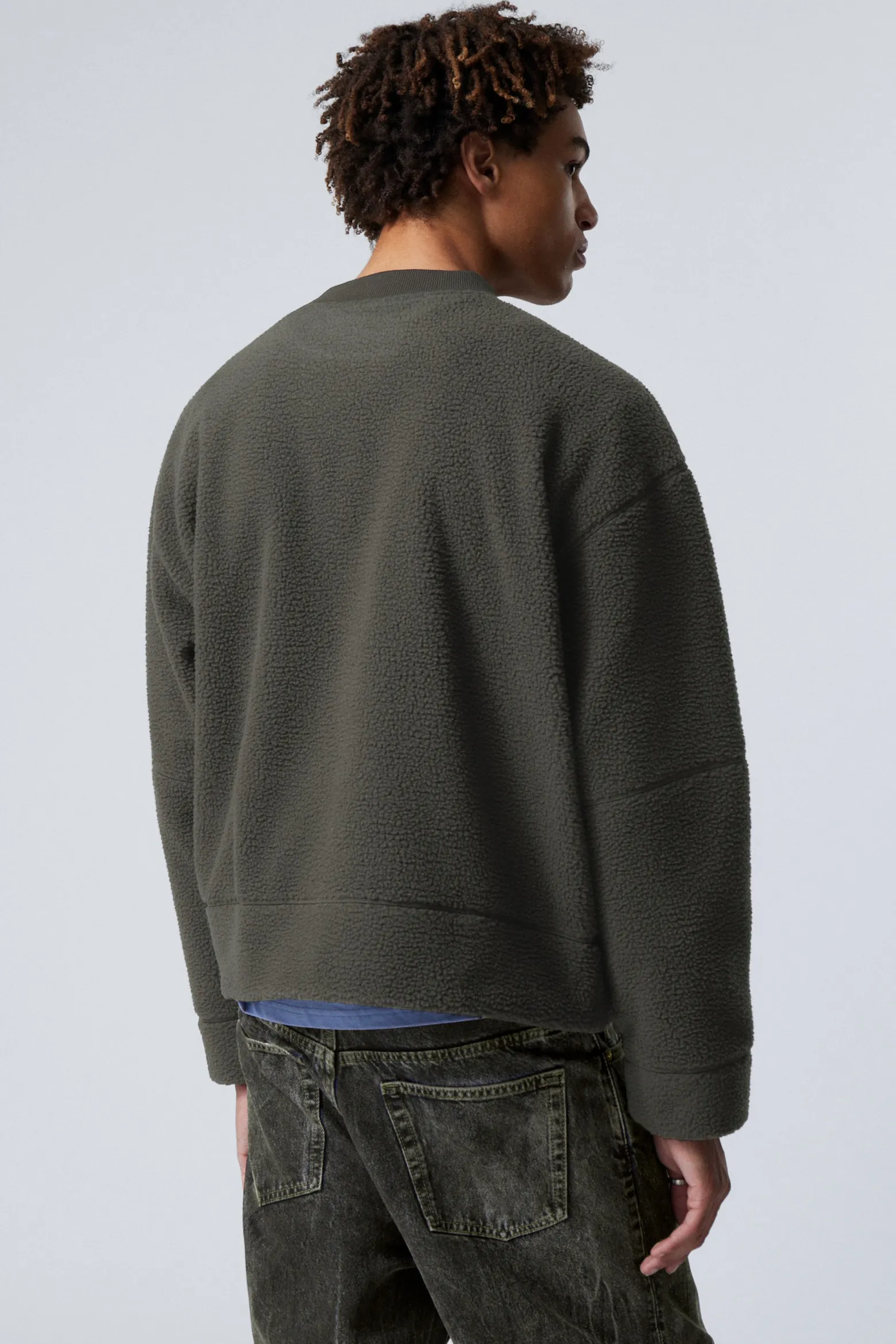 FLEECE-SWEATSHIRT|Weekday Outlet