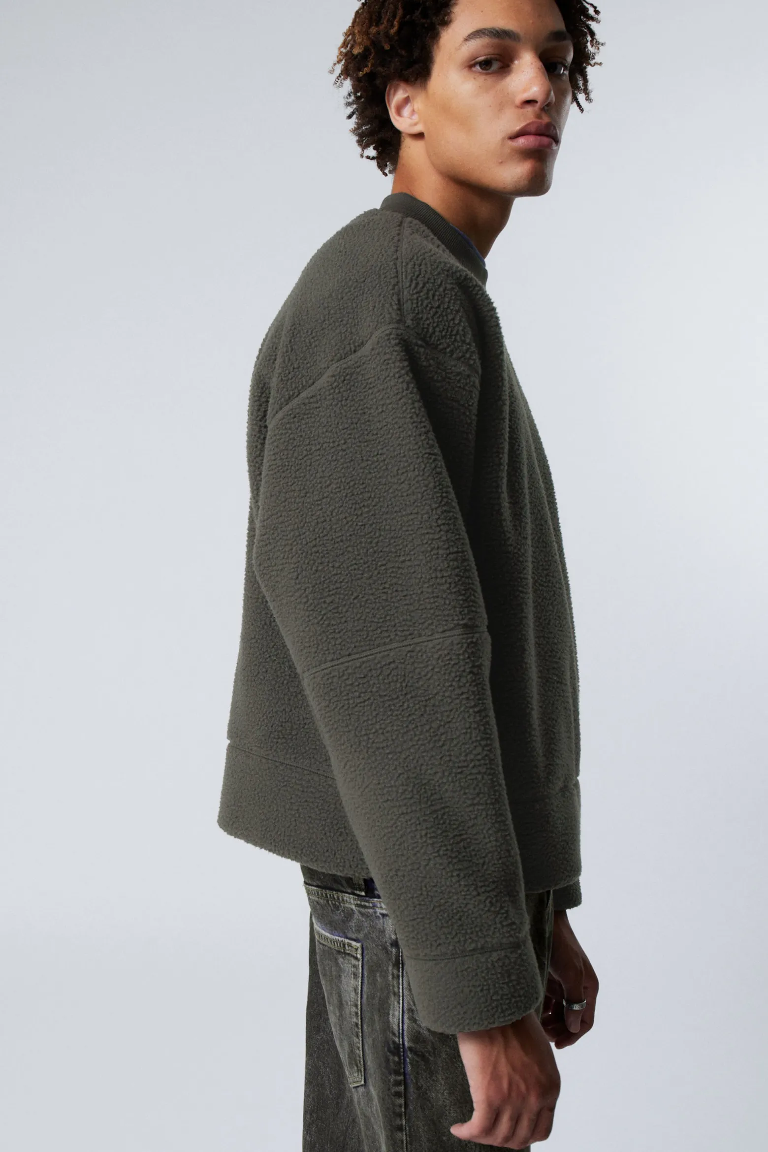 FLEECE-SWEATSHIRT|Weekday Outlet