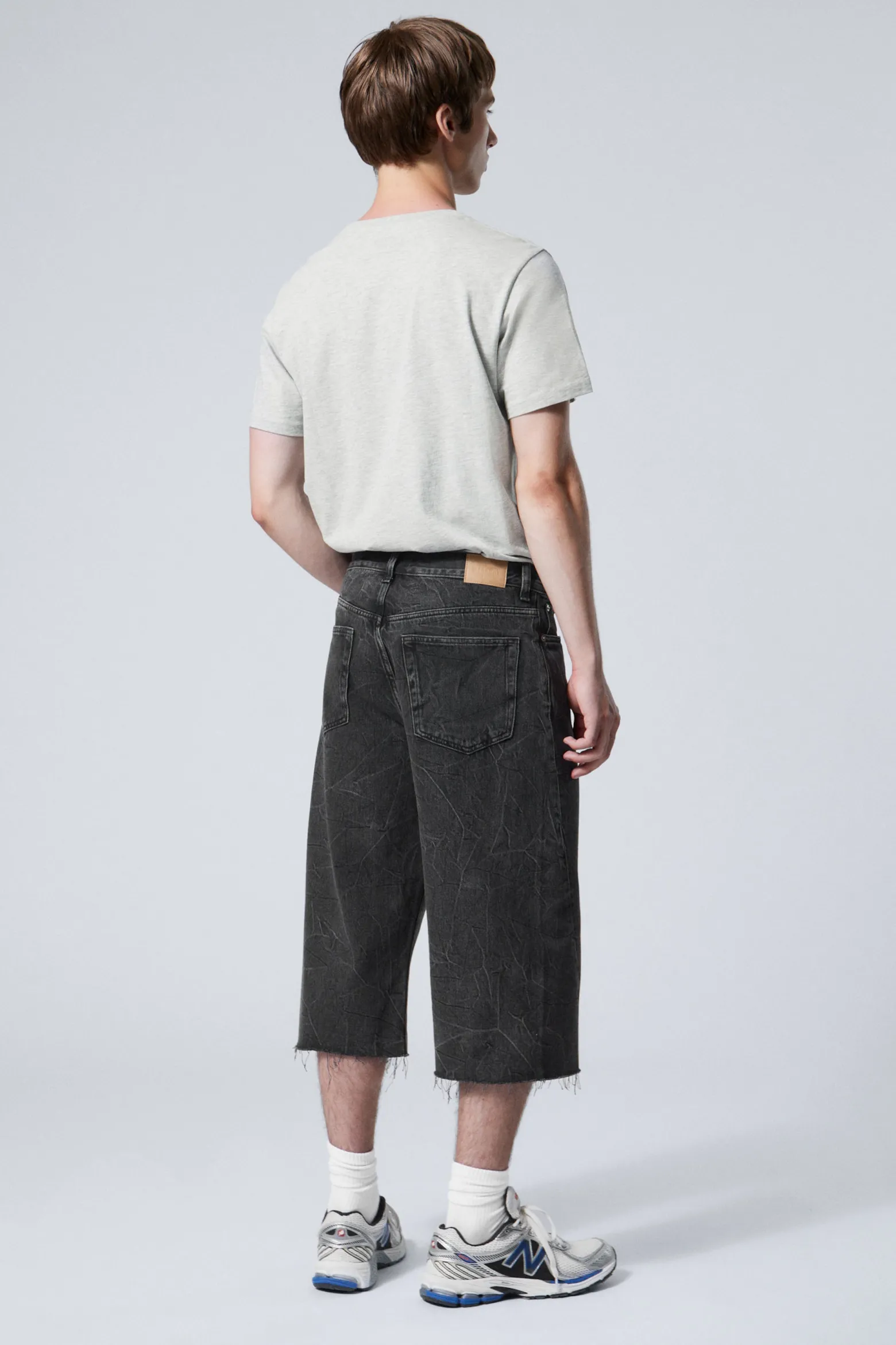 GALAXY – WEITE JEANSSHORTS MIT DREHNAHT|Weekday Best