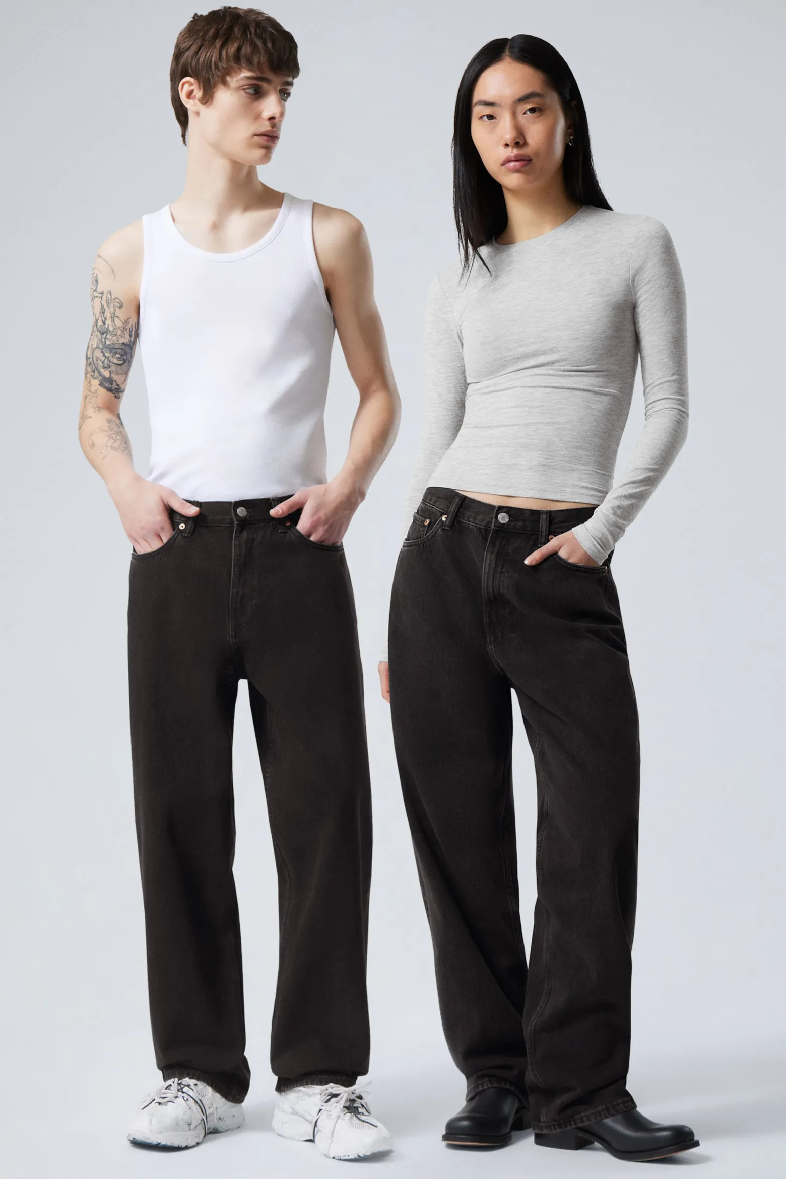 GALAXY LOOSE STRAIGHT LEG JEANS|Weekday Online