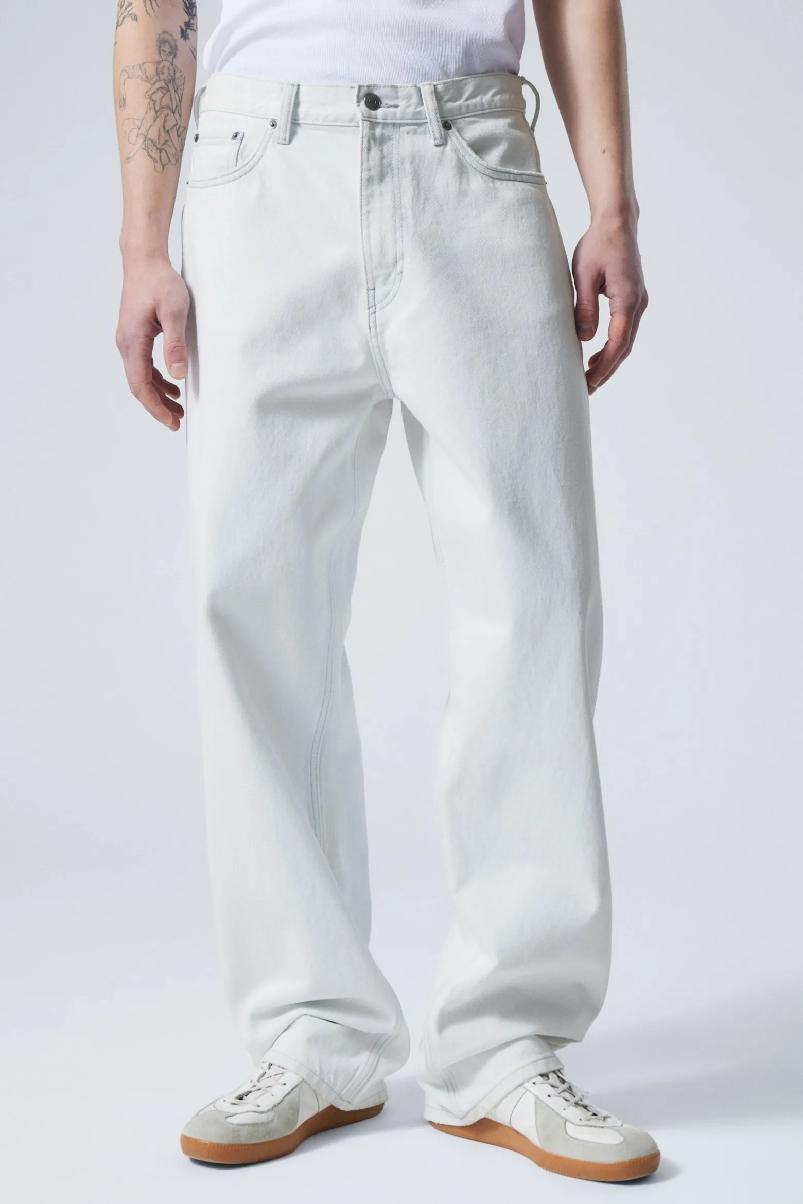 GALAXY LOOSE STRAIGHT LEG JEANS|Weekday Cheap